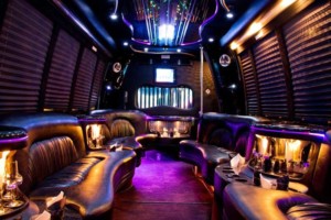 charter bus cabin space
