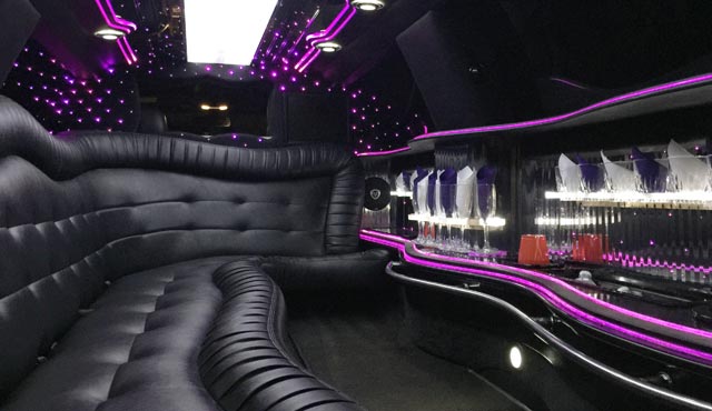 stretch limousine interior